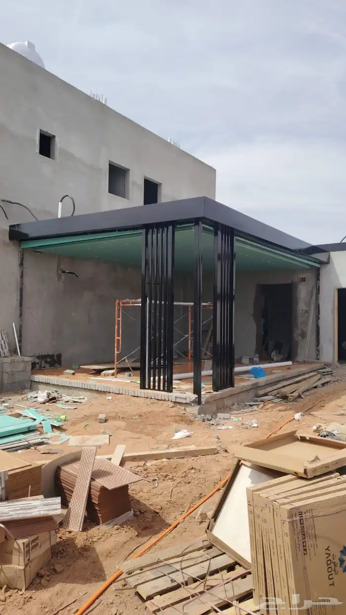 غرف زجاجية وجلسات خارجيه وأحواض زراعيه 3