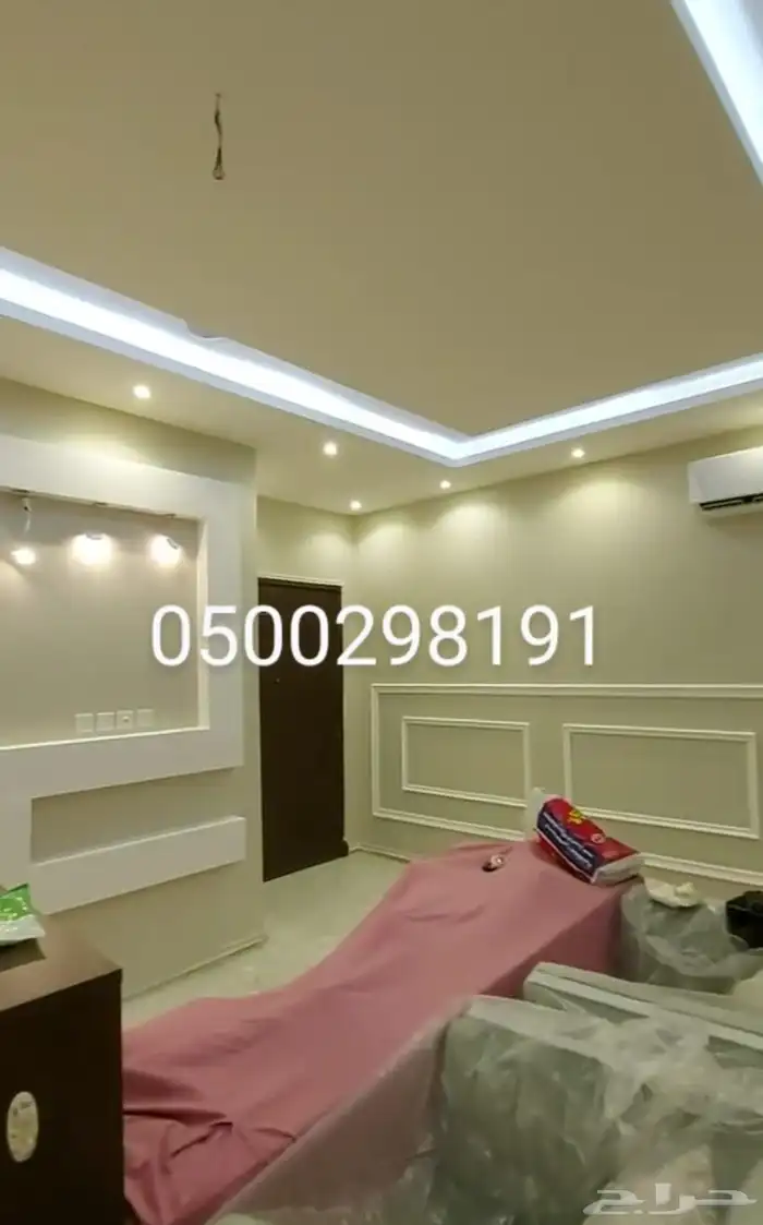 ننفذ جميع أعمال الدهانات الداخليه والخارجيه وتركيب الديكورات 9