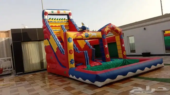 ايجار نطيطات ملعب صابوني زحليقه نطيطه مائيه 5