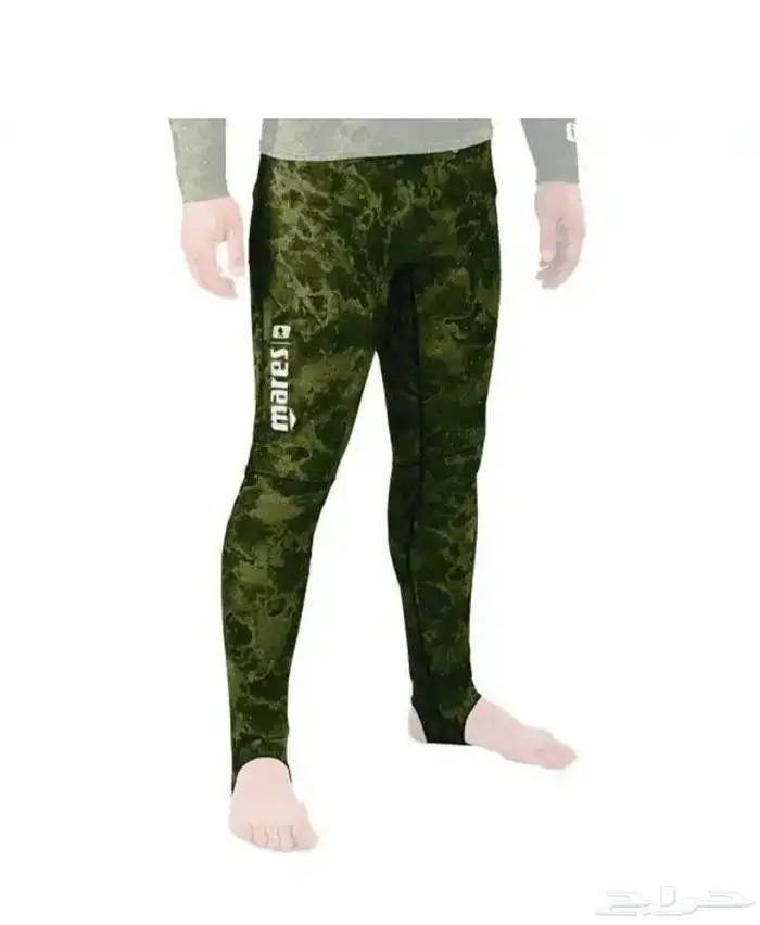 طقم غوص لون اخضر مقاس 8 من شركة مارسMARES جديد 1