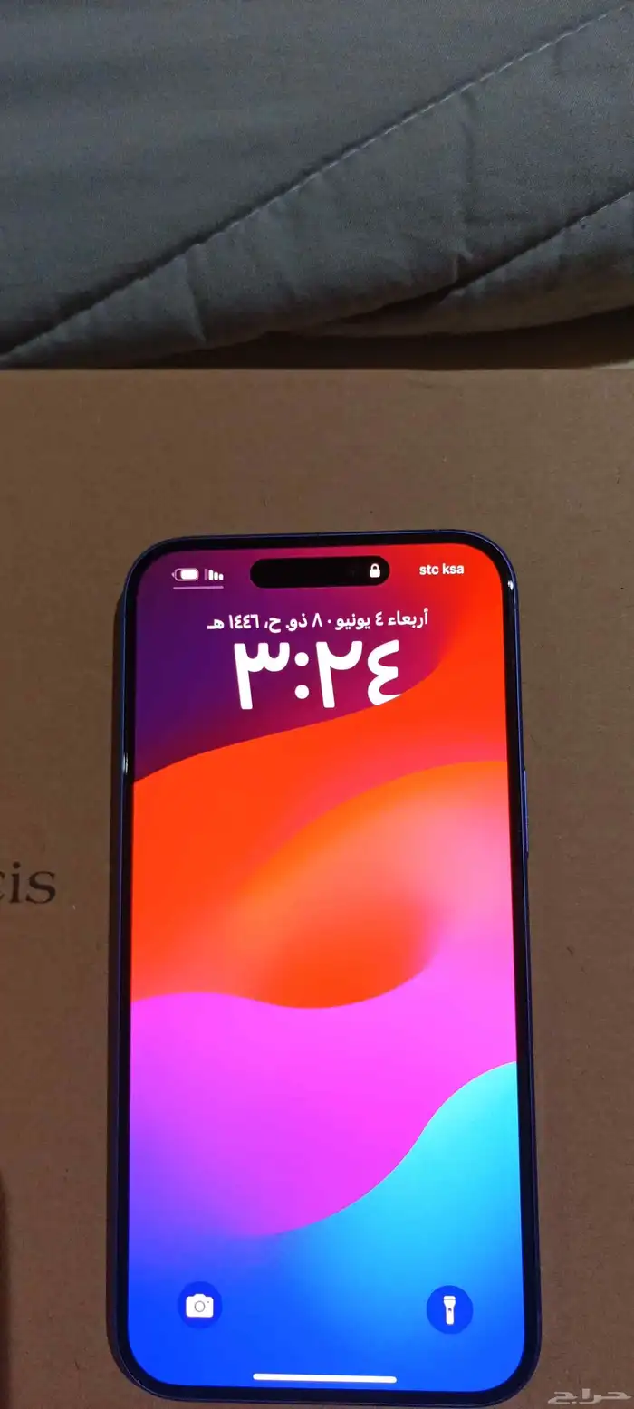 ايفون 16 بلس استخدام اسبوع فقط بكرتونه 1