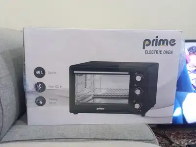 فرن كهربائي prime 46 لتر بلكرتونه 200 ريال بدل 400 0