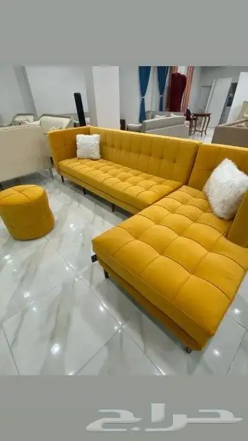 كنب الهبه تفصيل وجاهز تقسيط تابي يوجد تنجيد لجميع الكنب 45