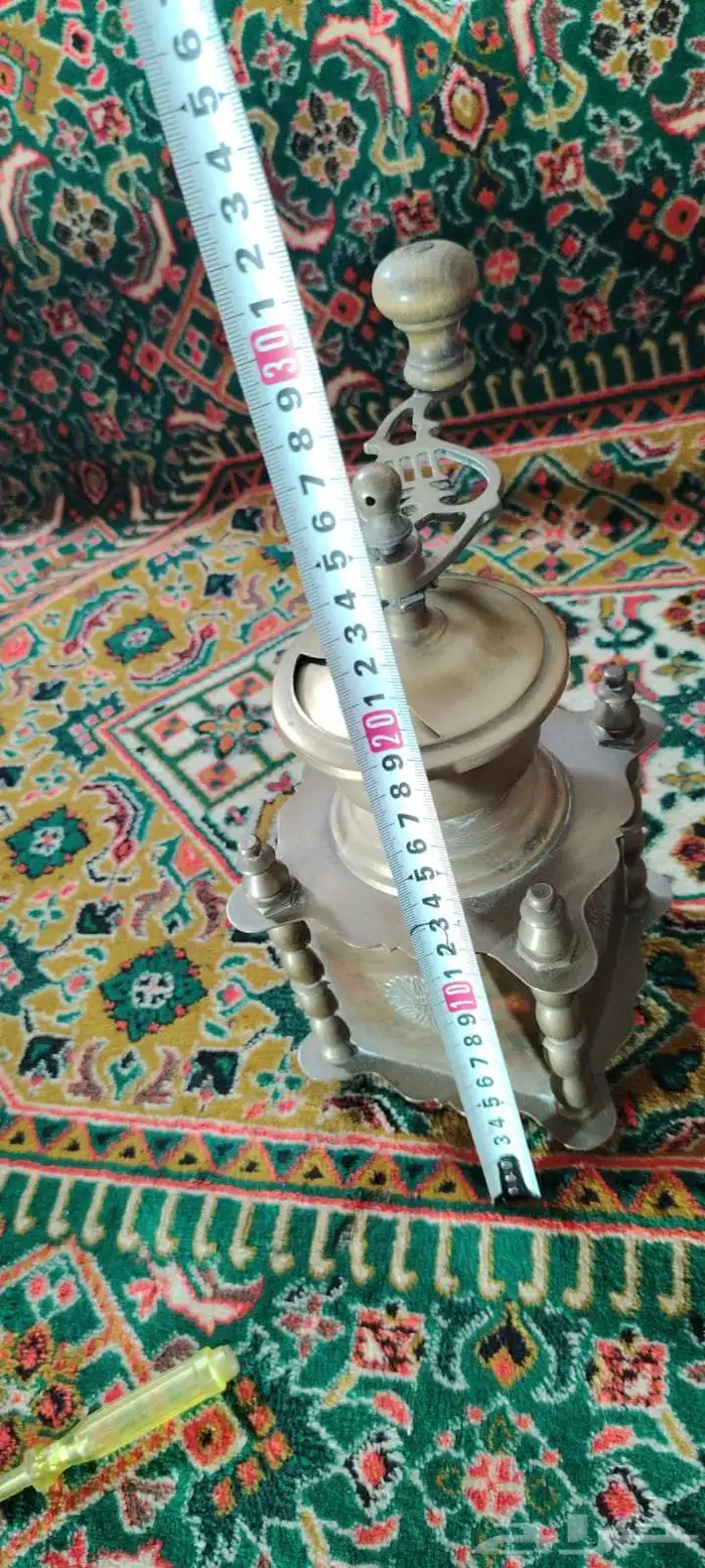 مطحنه قهوه صناعه اروبيه قديمة من نحاس 7