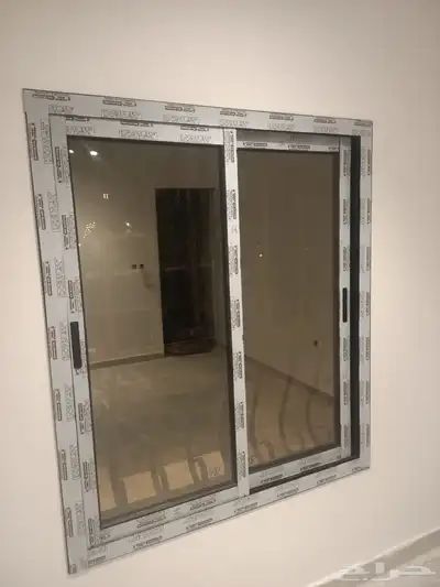 المنيوم نوافذ و باب عادي و دبل زجاج شغل الرياض 0