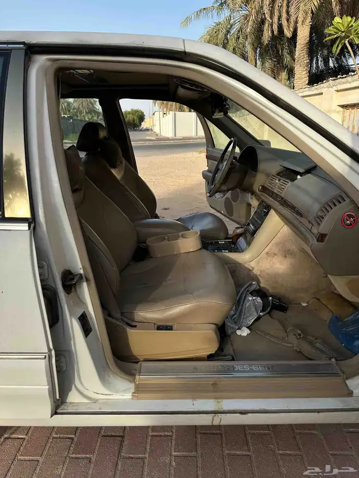 للبيع مرسيدس شبح موديل 98 خليجي طويل الداخلية بيج على السوم 6