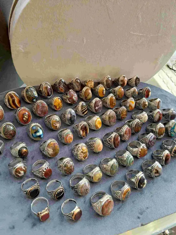 خواتم انتيمون عيق يمني جمله 0