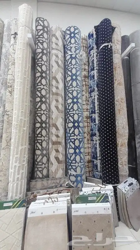 مشمع فنيل موكيت ساده ومشجر 7