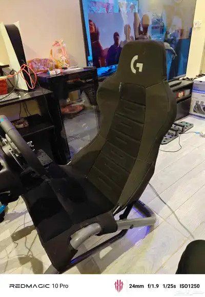 كرسي دركسون العاب Logitec اصلي كامل مع هاند بريك 0