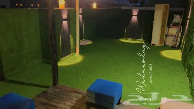 تفصيل مظله و كراسي و بديل خشب و عشب صناعي كل 5