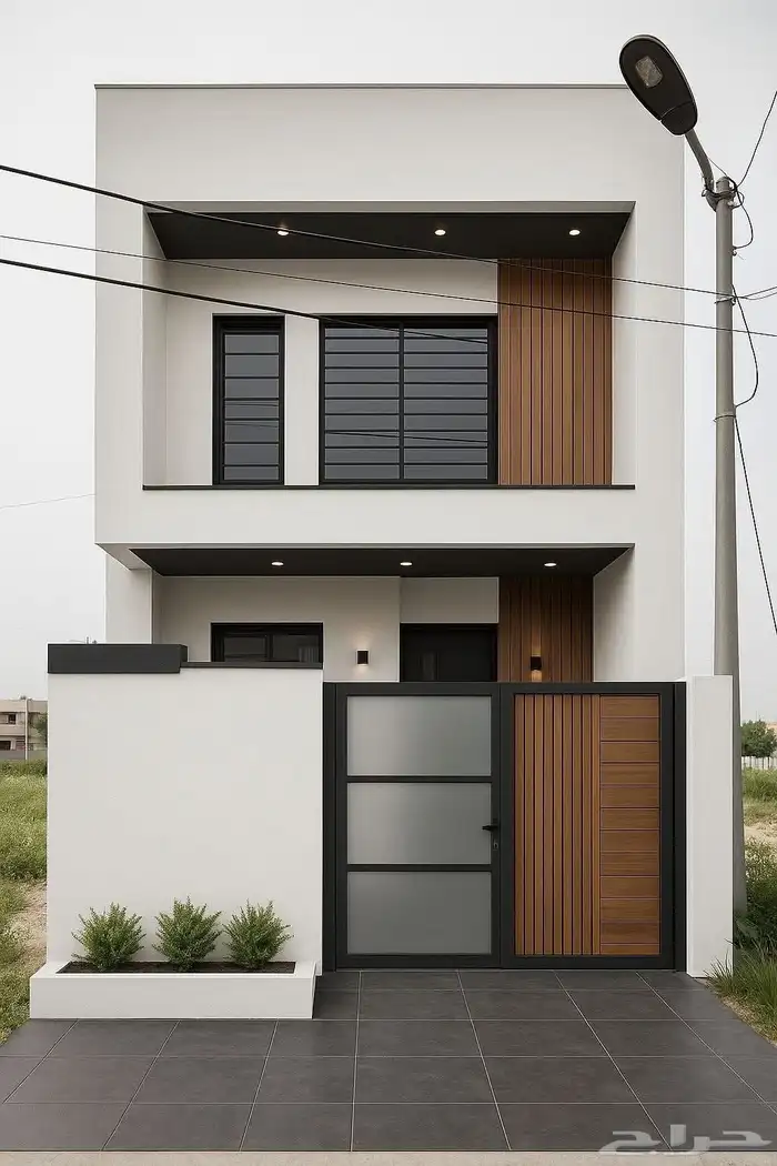 تكسيات خارجية _ تكسيات خشبيه _ وجهات منازل _ ديكور خارجي 8