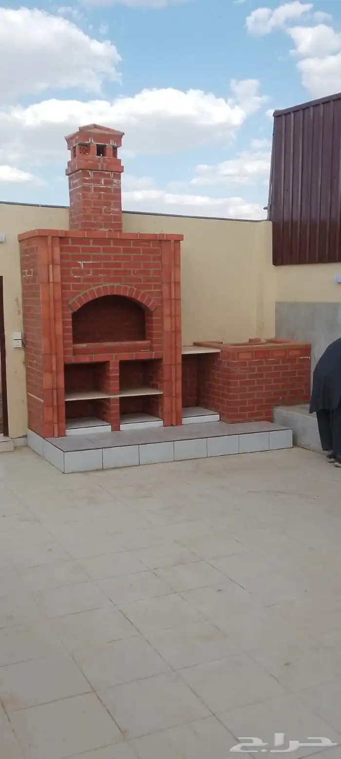 مشب نار قرميد جمالون قماش ملكي مشب رخام 9