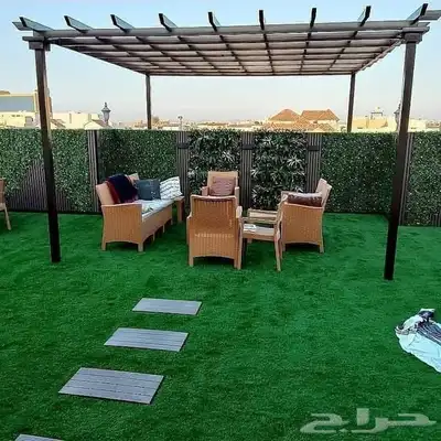 منسق حدائق شلالات نوافير عشب صناعي 7