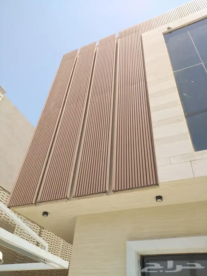 تكسيات خارجية _ تكسيات خشبيه _ وجهات منازل _ ديكور خارجي 5