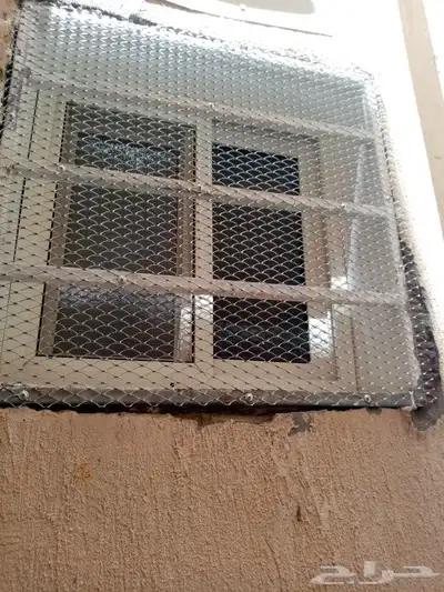 غطاء مكيفات فيبر جلاس مروحه شفات اشواك حمام مع.تركيب.شباك.مع 4