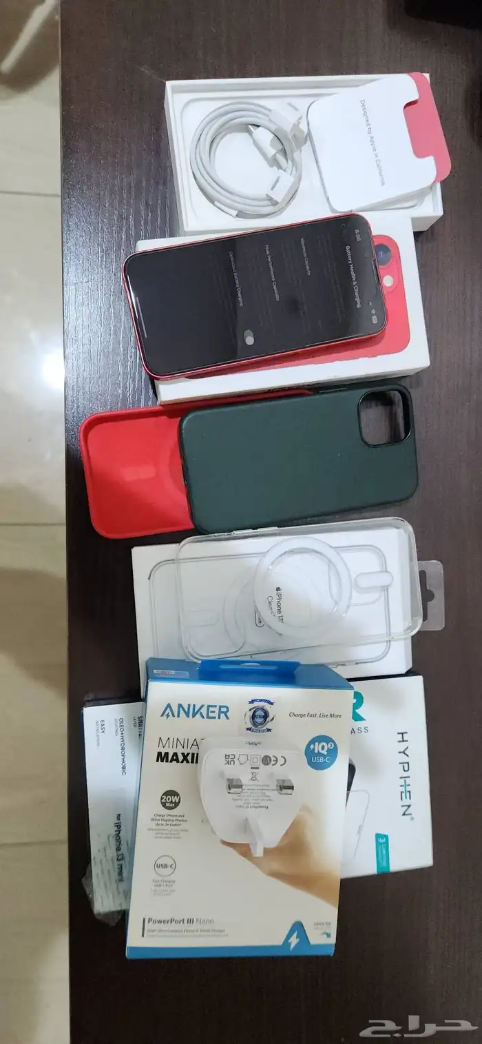 ايفون 13 ميني 128 قيقا بطارية 100  iphone 13 mini 128 gb BT 1
