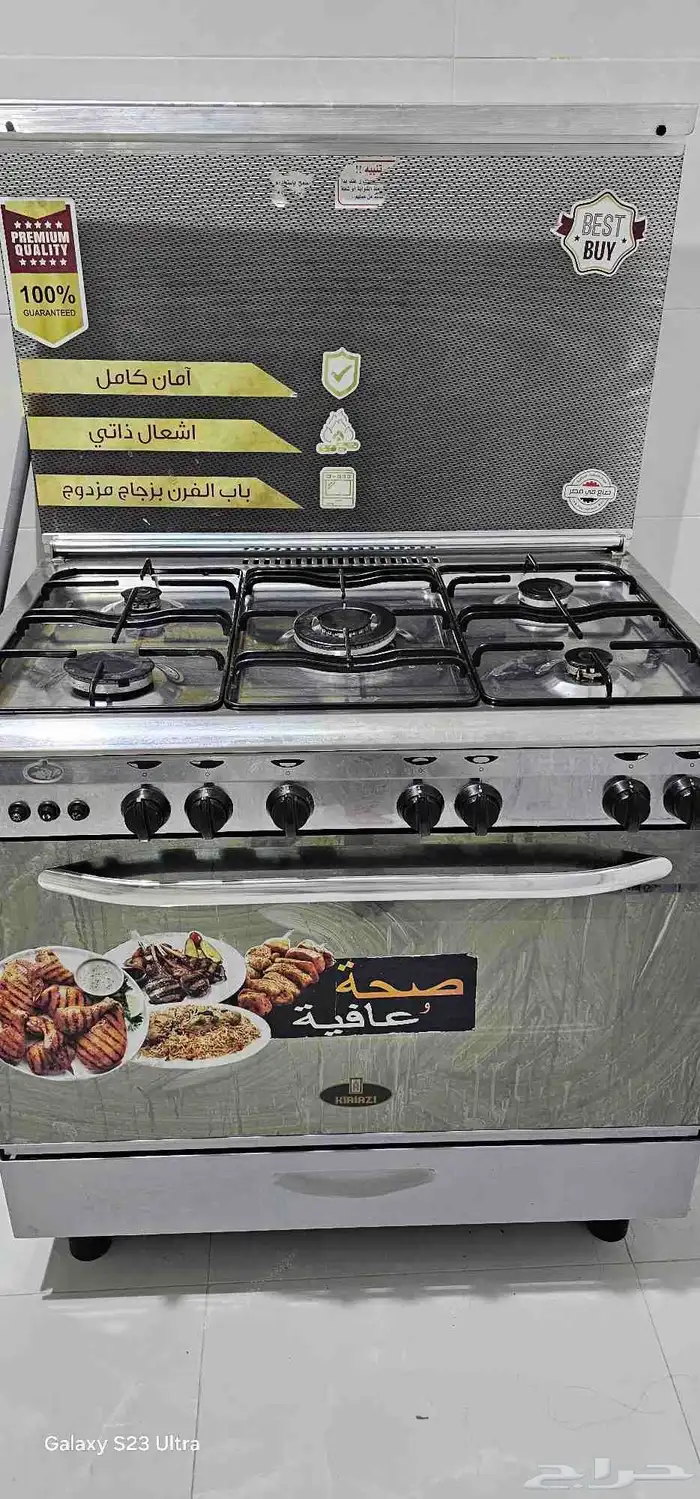 فرن 5 عيون نظيف جدا استخدام 6 شهور 0