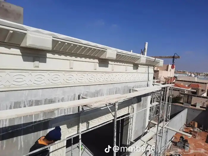 لياسه ملونه بالاسمنت الابيض وبطحااء الرياض 2