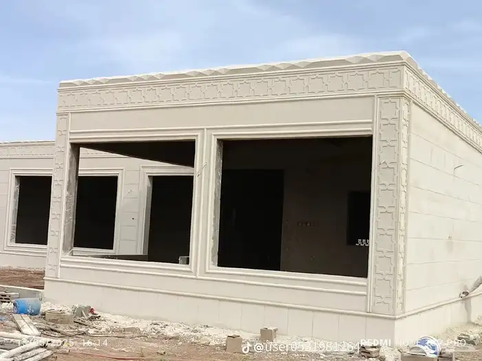 لياسه ملونه بالاسمنت الابيض وبطحااء الرياض 9