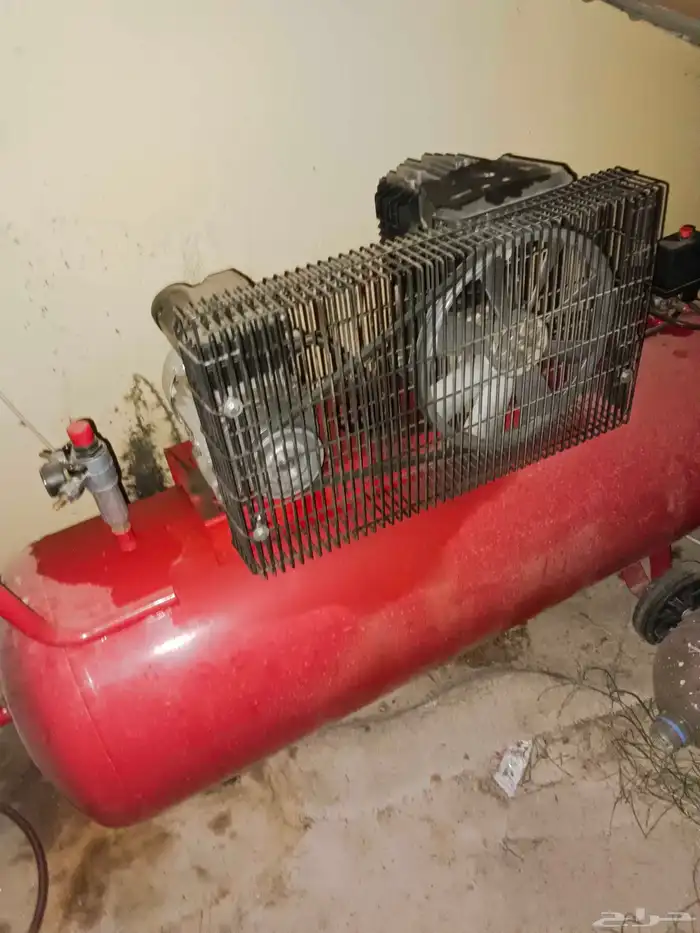 مكائن كرستال فصوص شبه جديد مع ماطور هوا 200 لتر استخدام شهري 2