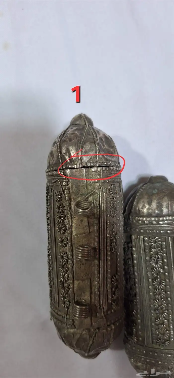 تراثيات مجموعة مطارف فضة منقوشة 4