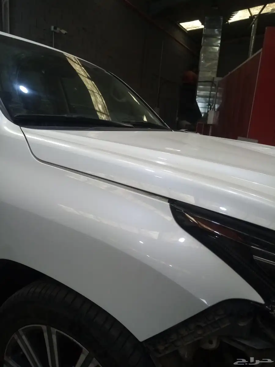 سمكره وتعديل كبوت ورفرف مع الوزنيات سياره LEXUS LX 570 7