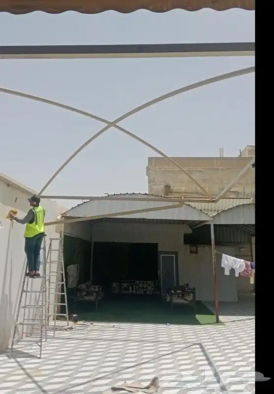 حداد مظلات وسواتر 3