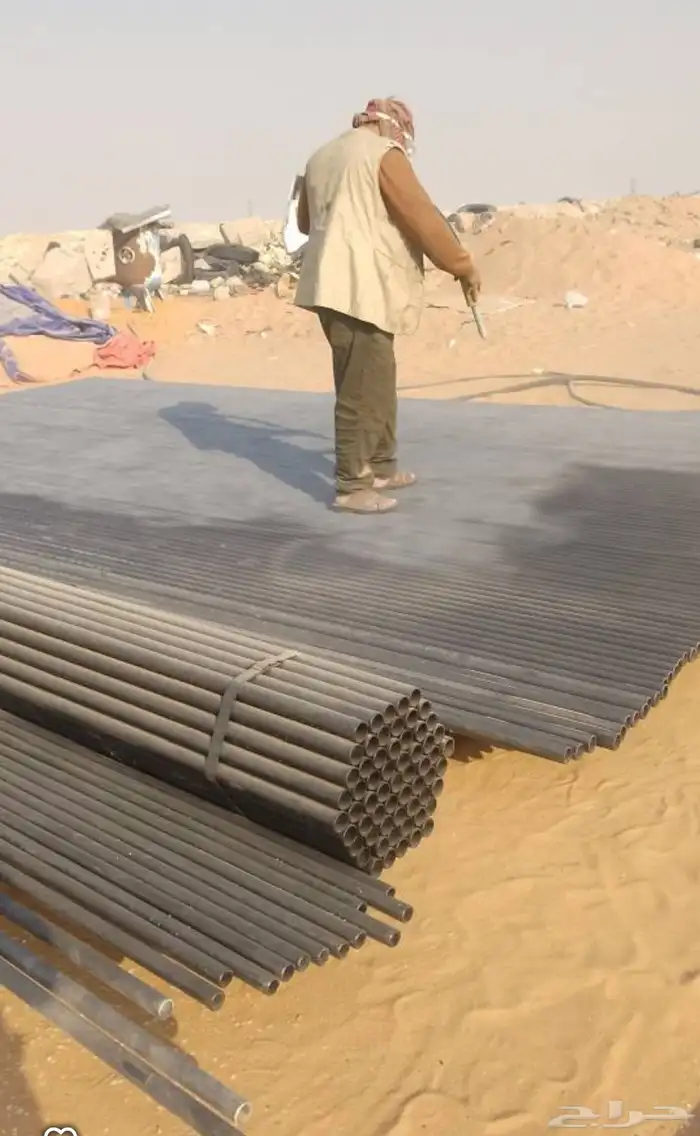 رش رمل وبويه لا جميع انواع المعدات الثقيله ولا الحديد الجديد 4