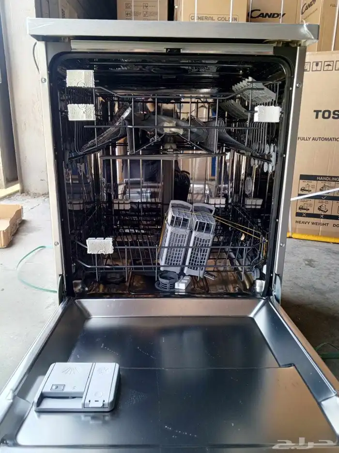 تتوفر لدينا غسالات صحون جنرال كلاس وستنج هاوس استيل واسود 3