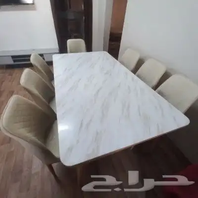 طاوله طعام رخامية ممتازه جدا 0