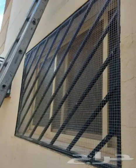 تركيب غطاء مكيف اغطية المكيفات طارد الطيور شبك شباك مع تركيب 4