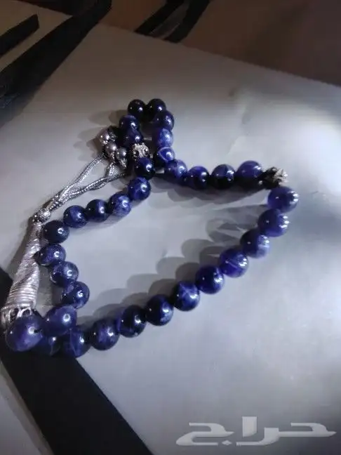 للبيع سبحة من الجمشت  شغل يدوي  والحجر (تنقيب محلي) 5