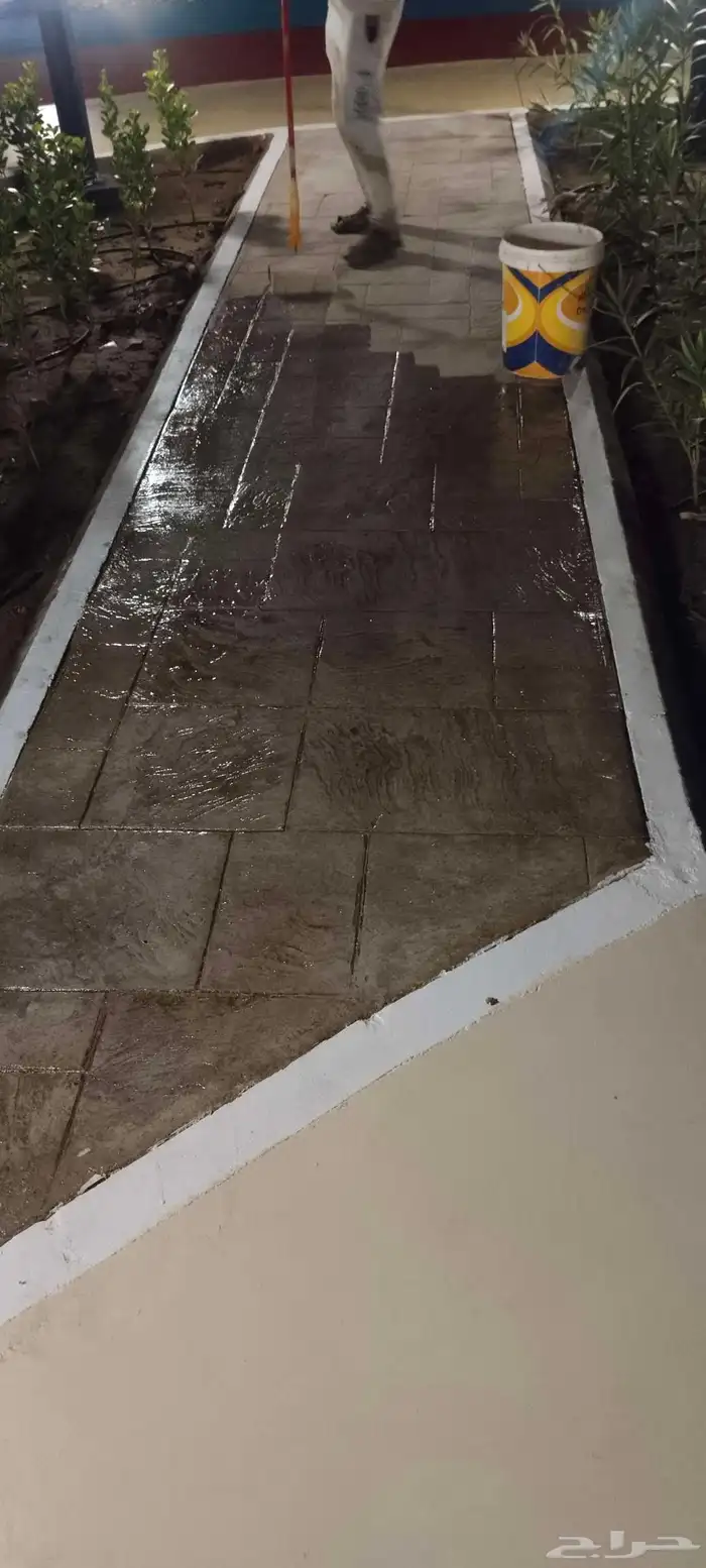 الخرسانة المطبوعة stamped concrete 0