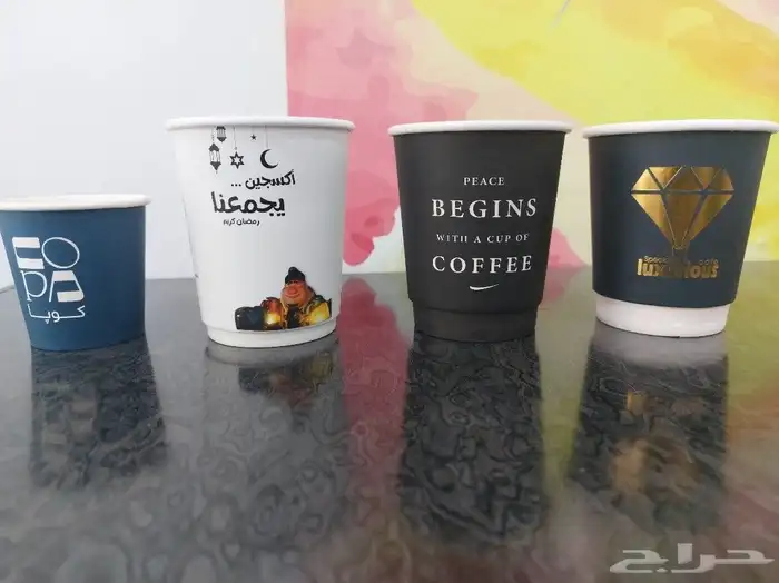 تصميم و تنفيذ الأكواب الورقية والبلاستيكية بكافة المقاسات 5