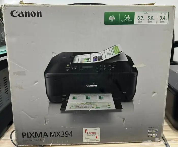 طابعة canon pixma mx394 الوان استعمال نظيف جدا 0