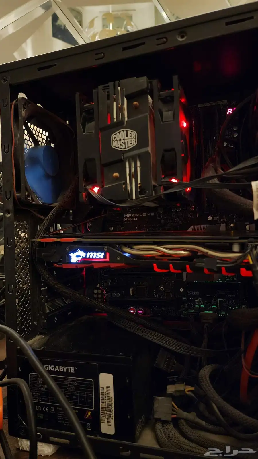 كمبيوتر قيمنق مكتبي للبيع - كامل بدون هاردسك gaming pc 1