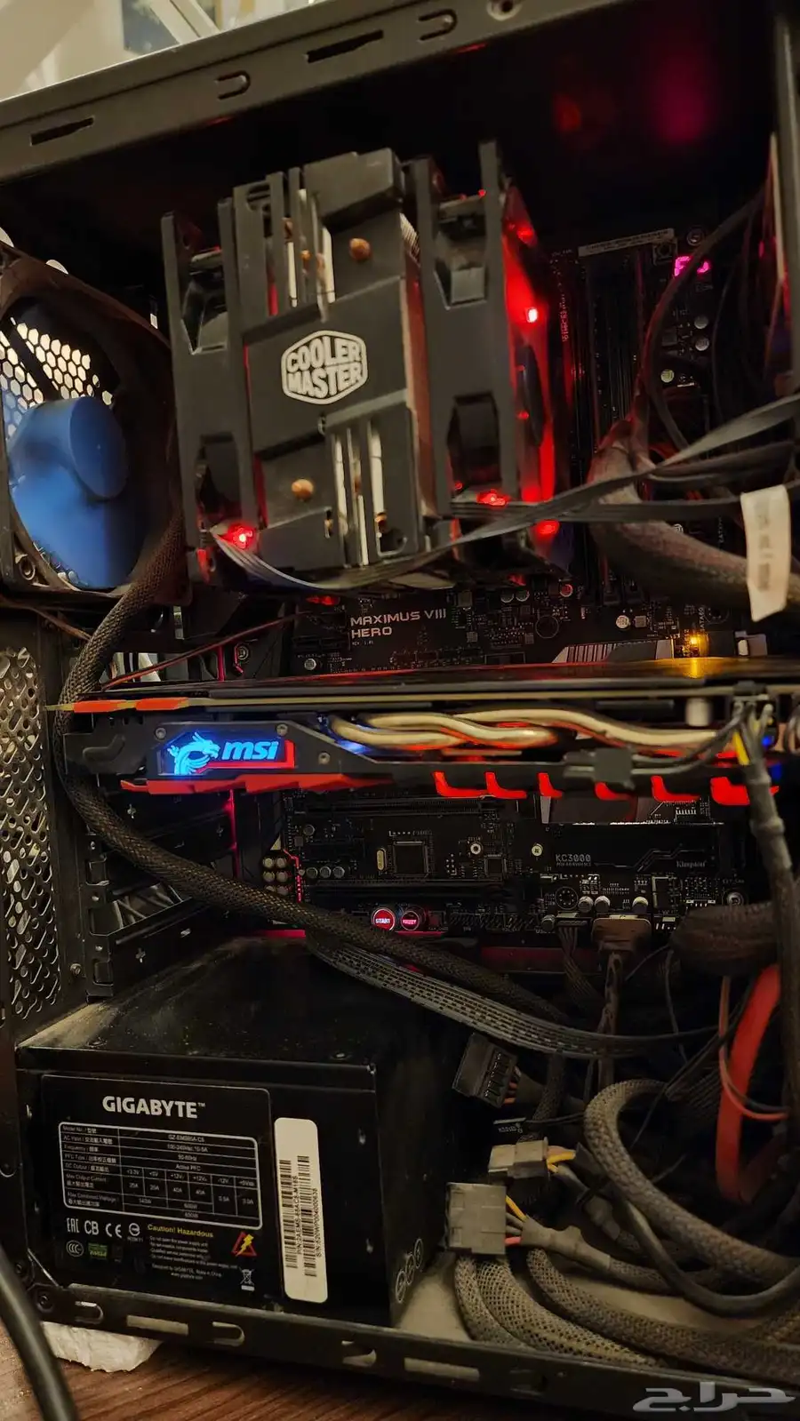 كمبيوتر قيمنق مكتبي للبيع - كامل بدون هاردسك gaming pc 0
