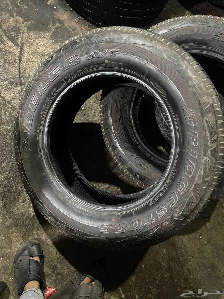كفرات برجستون 265 65 18 باجيرو جمس برادو اكسبديشن 4