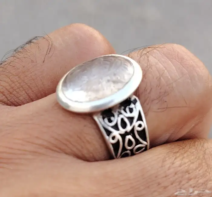 خاتم فضه بحجر در المقاس 21 3