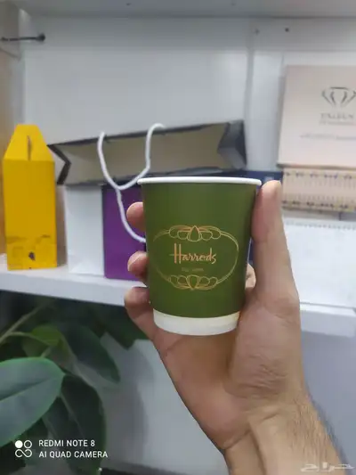 مطبعه طباعة اكواب شاهي كاسات بوكسات قهوة طباعة كوب تصنيع جك 5