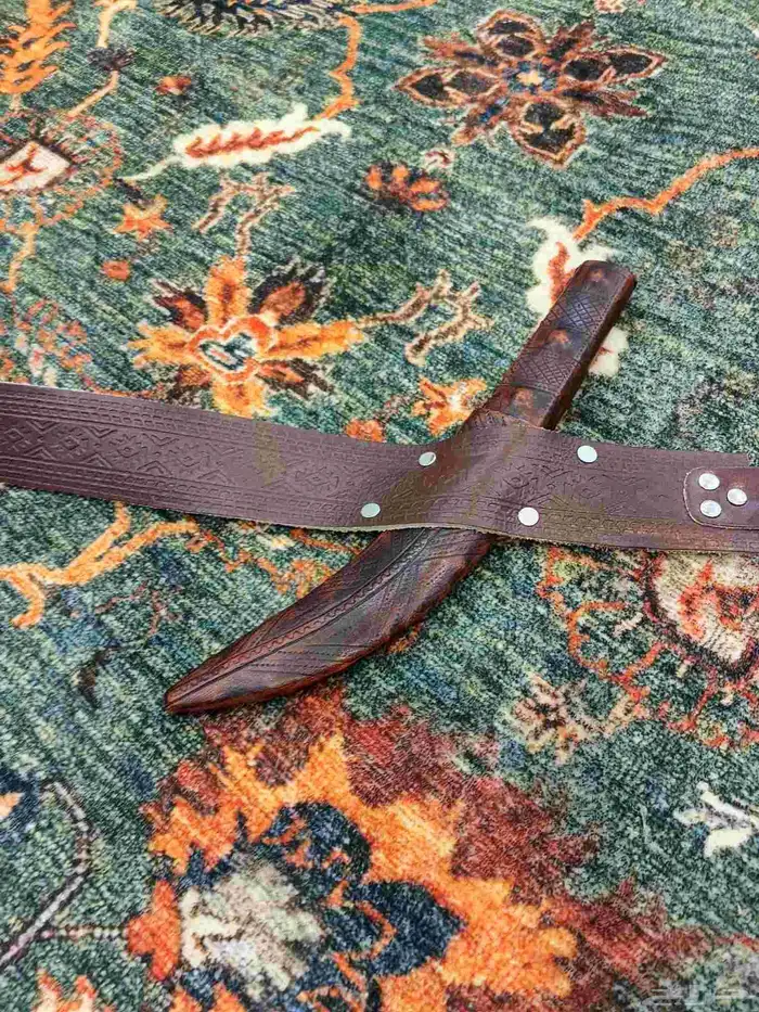 سكين خوجة شفرة مع محزم ملبسه جلد تصلح لصلخ 4