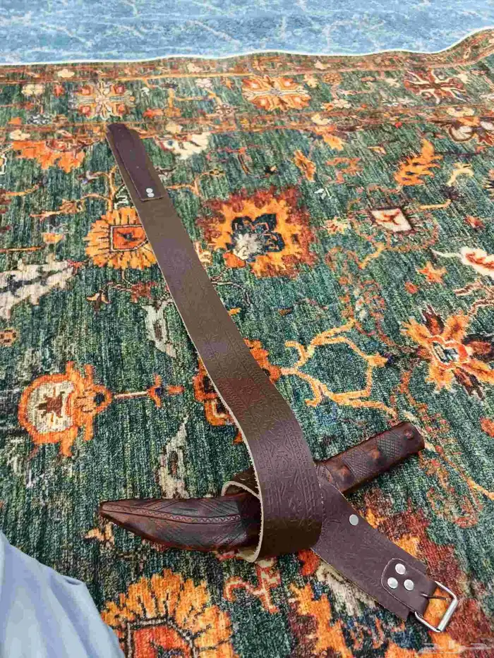 سكين خوجة شفرة مع محزم ملبسه جلد تصلح لصلخ 3