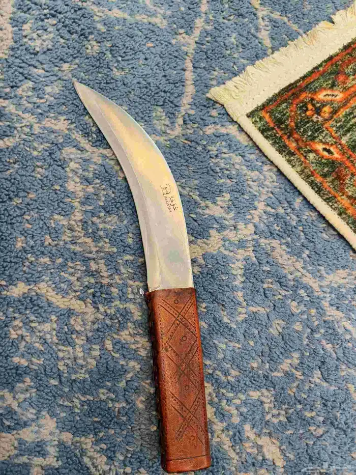 سكين خوجة شفرة مع محزم ملبسه جلد تصلح لصلخ 1