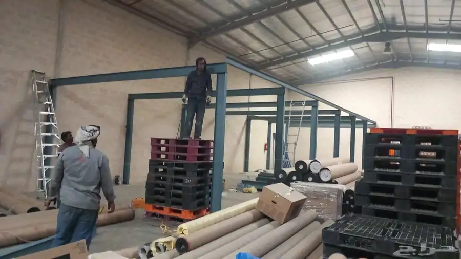 تركيب مستودعات وهناجر وحميه اراضي وتكيب رفوف 30