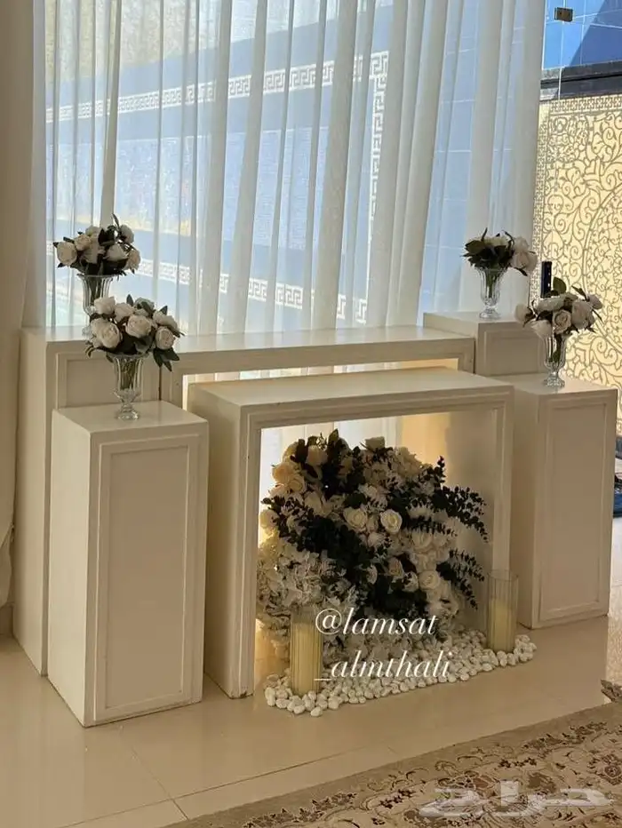 تنسيق حفلات تأجير طاولات وكراسي طاولات استقبال مداخل كوش افر 1