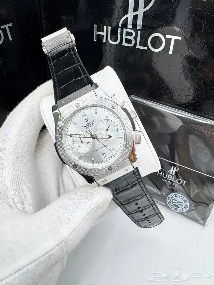 HUBLOT هوبلت رجالي موديل مميز كونغراف حركه بطاريه سير 4