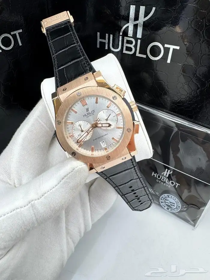 HUBLOT هوبلت رجالي موديل مميز كونغراف حركه بطاريه سير 12