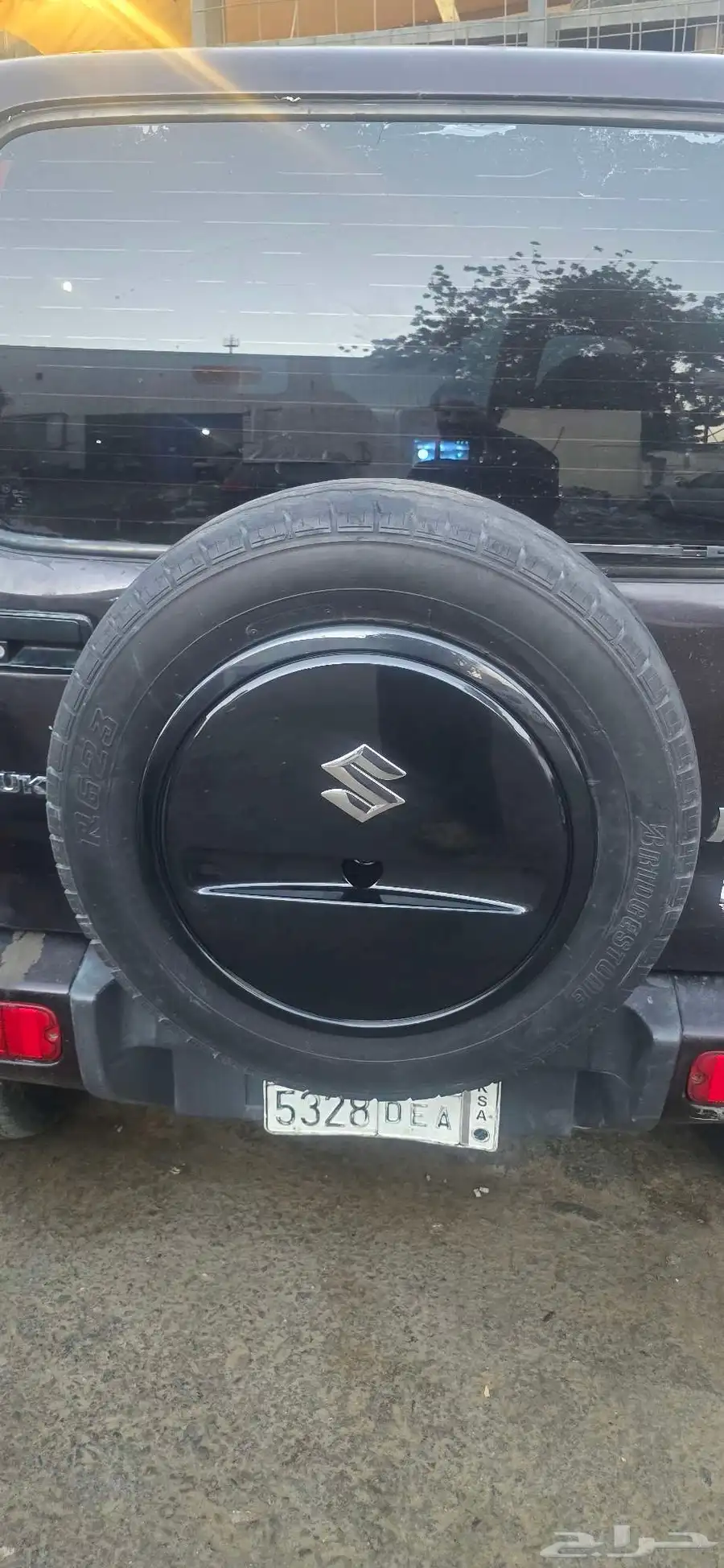 جمني سوزوكي غطاء اسبير خلفي اسود اصلي وكاله 0