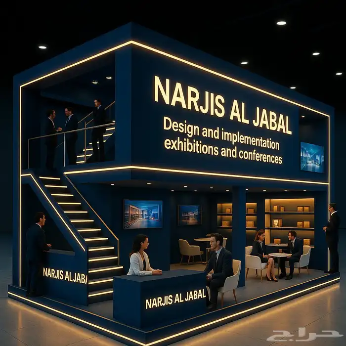 تصميم وتنفيذ وتجهيز المعارض والمؤتمرات 8