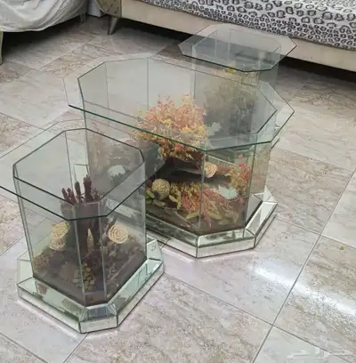 طاولة كبيرة واثنين صغار 1